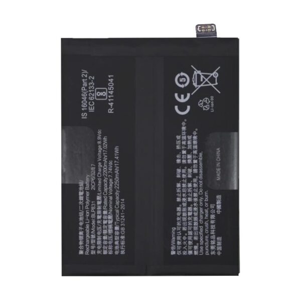 batería BLP831 de 4500mAh para Oppo Find X3 Pro