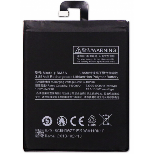 Bateria BM3A Para XIAOMI MI NOTE 3 De 3500mAh SIN LOGO