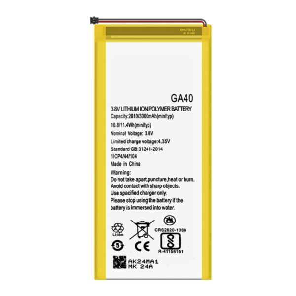 Batería GA40 para Motorola Moto G4 / Moto G4 Plus XT1622 / XT1642 de 2810mAh