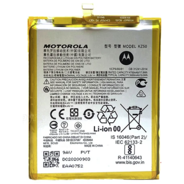 Bateria litio KZ50 para Motorola G8 Power (XT2041) de 5000mah (Desmontaje)