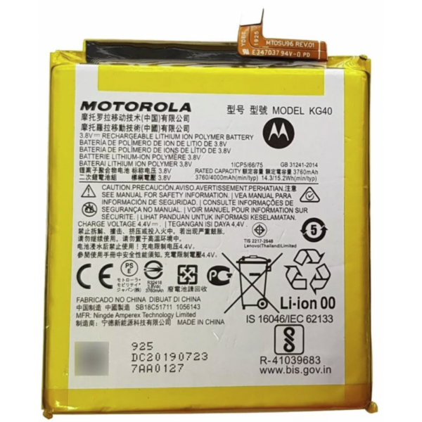 bateria original litio kg40 para Motorola moto One Macro / Moto E7 / G8 Play  De 4000mAh de desmontaje