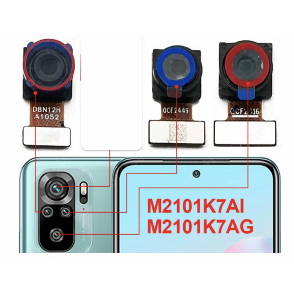 Camara Macro Y Teleobjetivo Y Ultra Gran Angular para xiaomi redmi note 10 4G / redmi note 10S