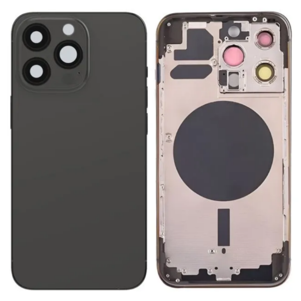 Chasis De Pantalla / Tapa Con Marco Para IPhone 13 Pro Negro (Calidad Premium)