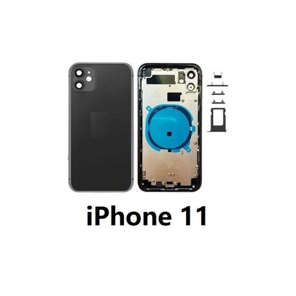 Chasis De Pantalla / Tapa Con Marco Para iPhone 11 Negro (Calidad Premium)