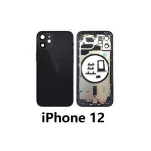 Chasis De Pantalla / Tapa Con Marco Para IPhone 12 (NEGRO)  (Calidad Premium)