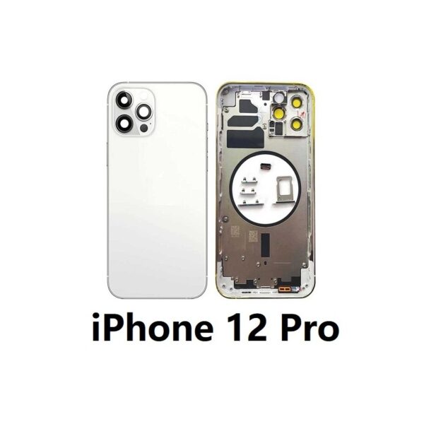 Chasis De Pantalla / Tapa Con Marco Para IPhone 12 Pro (BLANCO) (Calidad Premium)