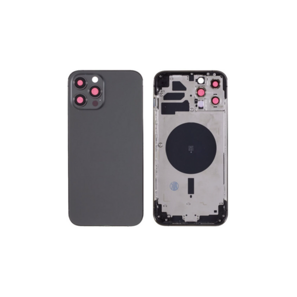 Chasis De Pantalla / Tapa Con Marco Para IPhone 12 Pro Max Azul (Calidad Premium) - Imagen 4