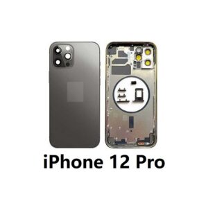 Chasis De Pantalla / Tapa Con Marco Para IPhone 12 Pro (NEGRO) (Calidad Premium)