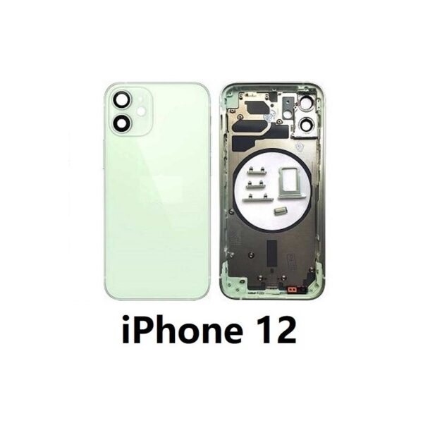 Chasis De Pantalla / Tapa Con Marco Para IPhone 12 (VERDE)  (Calidad Premium)