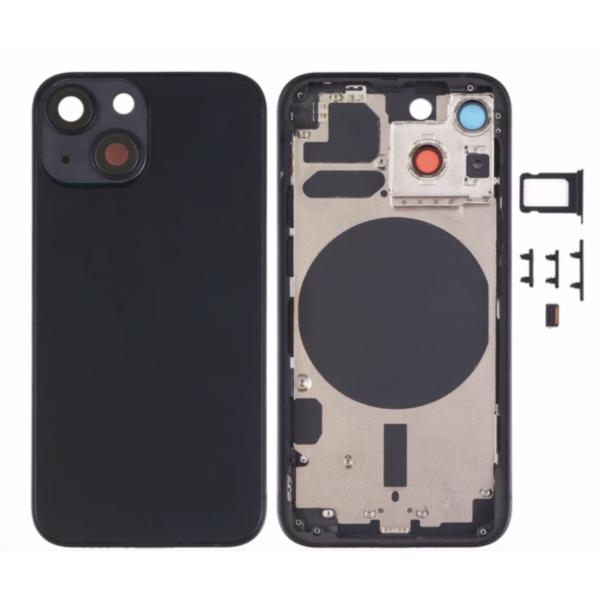 Chasis De Pantalla / Tapa Con Marco Para IPhone 13 Mini Negro (Calidad Premium)