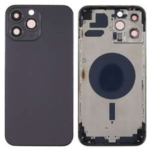 Chasis De Pantalla / Tapa Con Marco Para IPhone 13 Pro Max Negro (Calidad Premium)