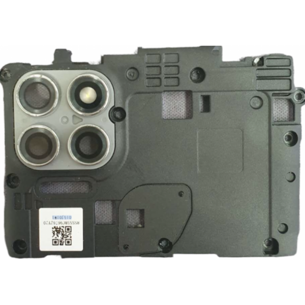 lente de cámara trasera con soporte de marco para Motorola Moto g9 power