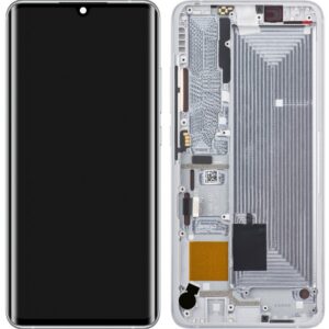 Pantalla completa con marco para Xiaomi Mi Note 10/Note 10 lite/Note 10 Pro/Mi CC9 Pro original *blanca*