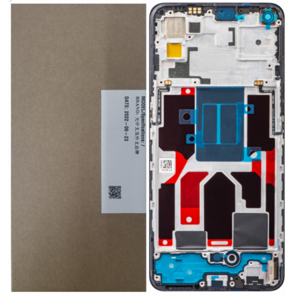 Pantalla original Completa amoled Y Táctil con marco para oppo find x3 lite / reno 5 5G / k9 5G (servicepack)