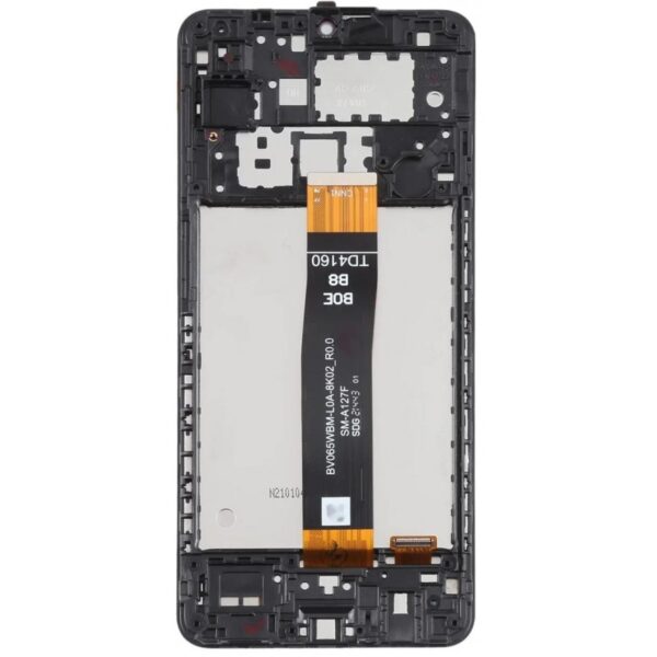 Pantalla Completa con Marco Para Samsung Galaxy A12 2021 / A127 (NEGRO) Premium BOE