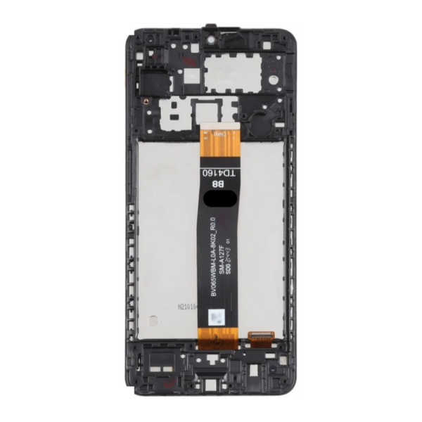 Pantalla Completa con Marco Para Samsung Galaxy A12 2021 / A127 (NEGRO) Premium CDOT