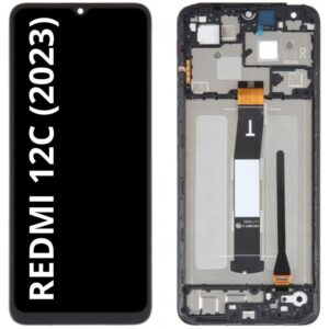 Pantalla Completa Tactil Y LCD Con Marco para Xiaomi Redmi 12C 2023 Calidad PREMIUM