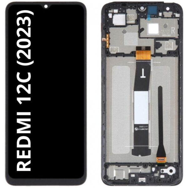 Pantalla Completa Tactil Y LCD Con Marco para Xiaomi Redmi 12C 2023 Calidad PREMIUM