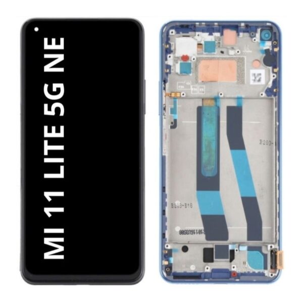 Pantalla Completa Tactil Y LCD Con Marco Para Xiaomi MI 11 LITE 5G NE - 4G/5G (AZUL)