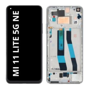 Pantalla Completa Táctil Y LCD Con Marco Para Xiaomi MI 11 LITE 5G NE - 4G/5G (Blanco)