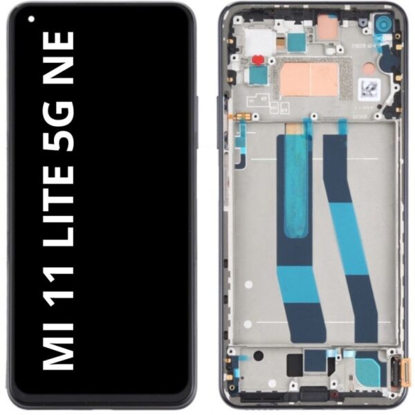 Pantalla Completa Tactil Y LCD Con Marco Para Xiaomi MI 11 LITE 5G NE - 4G/5G (NEGRO)