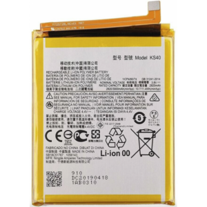 Bateria KS40 Para Motorola Moto E6 Play / e6s / XT2029 de 3000mAh