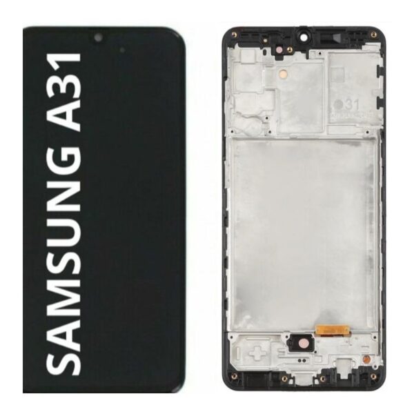 Pantalla Completa Con Marco Compatible Para Samsung Galaxy A31 / A315 Amoled(Funciona Huella) Alta Calidad