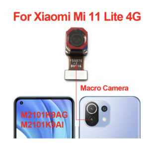 Cámara Trasera Macro 5mpx para Xiaomi Mi 11 Lite M2101K9AG, Mi 11 Lite 5G M2101K9G