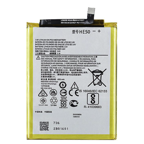 Batería HE50 para Moto E4 Plus / Moto E5 Plus De 5000mAh