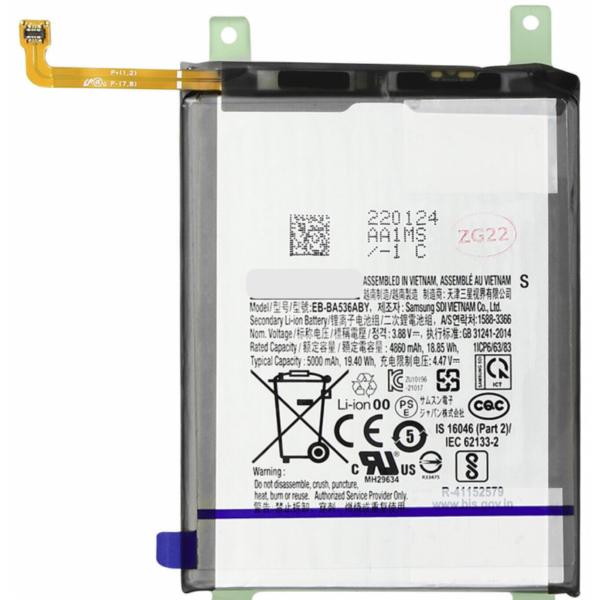 Bateria EB-BA536ABY Para Samsung Galaxy A33 5G, Galaxy A53 5G de 5000 mAh