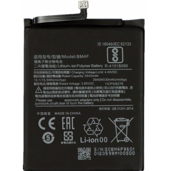 Bateria BM4F Para xiaomi Mi A3 / Mi 9 Lite / Mi9 lite De 4030 mAh SIN LOGO