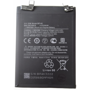 Bateria BP4K Xiaomi redmi note 12 Pro 4g 5000mAh/19.3Wh