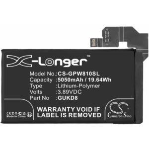 Bateria Litio Para Google Pixel 8 Pro (G949-00704-01) De 5050mAh/19.64Wh