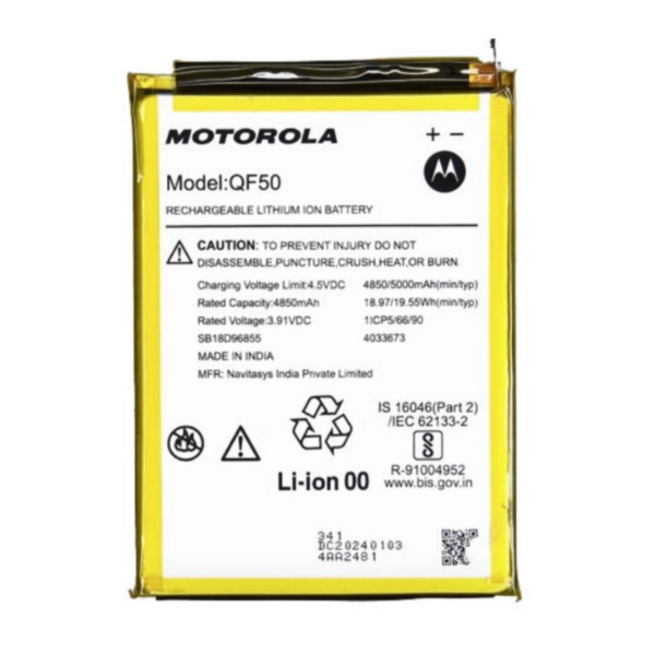 Bateria Litio QF50 Moto G34 (XT2363-2) De 5000mAh/19.55Wh