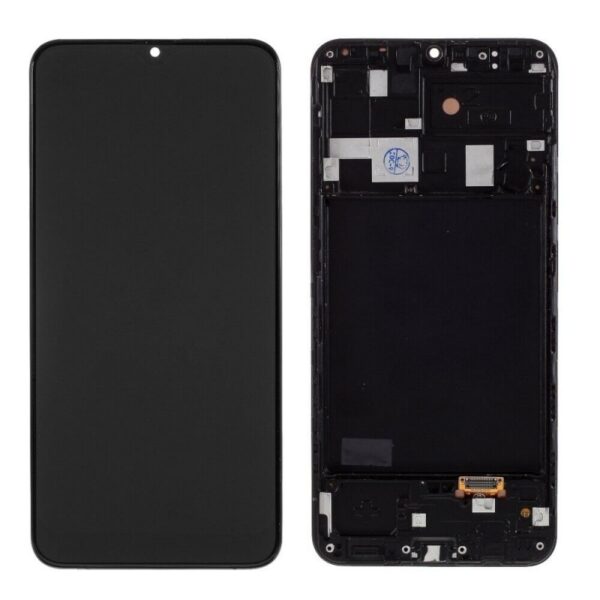 N58 Pantalla Completa Original Con Marco Para Samsung Galaxy A20 / A205 (NEGRO)