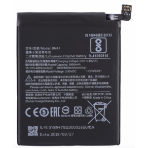 N77 Bateria BN47 para Xiaomi Mi A2 Lite / Redmi 6 Pro de 4000mAh SIN LOGO