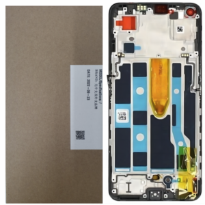 Pantalla Completa Original Con Marco Service Pack Para Oppo Find X5 Lite / Reno 7 5G - NEGRO