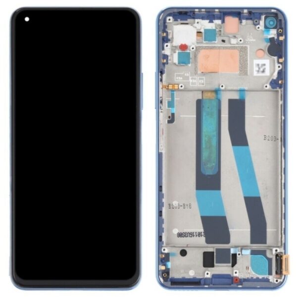 Pantalla Completa Original Con Marco Para Xiaomi Mi 11 Lite 5G NE *AZUL*