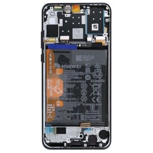 Pantalla Completa Original Con Marco y Bateria Para Huawei P30 / ELE-L04 / ELE-L09 / ELE-L29 (NEGRO)