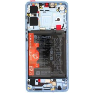 Pantalla Completa Original Con Marco y Bateria Para Huawei P30 / ELE-L04 / ELE-L09 / ELE-L29 (AZUL CIELO)
