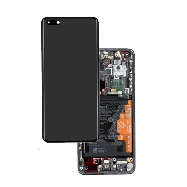 Pantalla Completa Original Con Marco Y Bateria Para Huawei P40 Pro Plus / P40 Pro +(blanco)