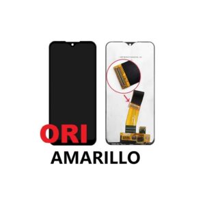 Pantalla Completa Original Sin Marco Para Samsung Galaxy A01 / A015F 2020 VERSION AMARILLO (NEGRO)