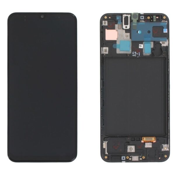 Pantalla con marco compatible para Samsung Galaxy A30 (2019) A305F Amoled alta calidad