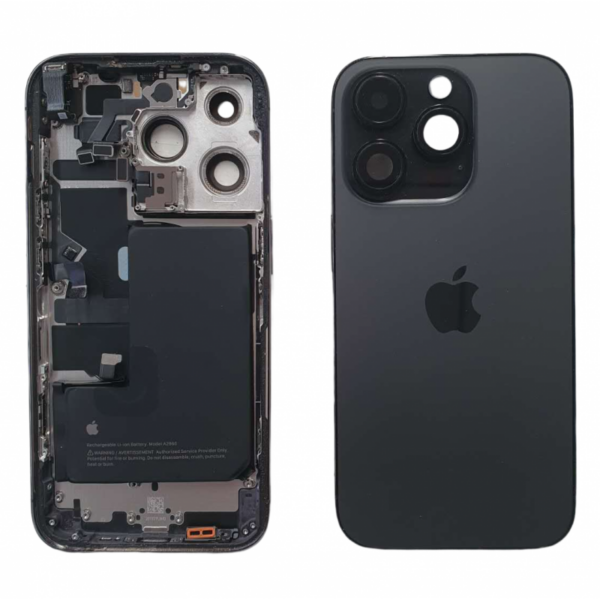 t239 Carcasa Intermedia Con Tapa Trasera Y Flex Para IPhone 14 pro De Desmontaje Buen Estado