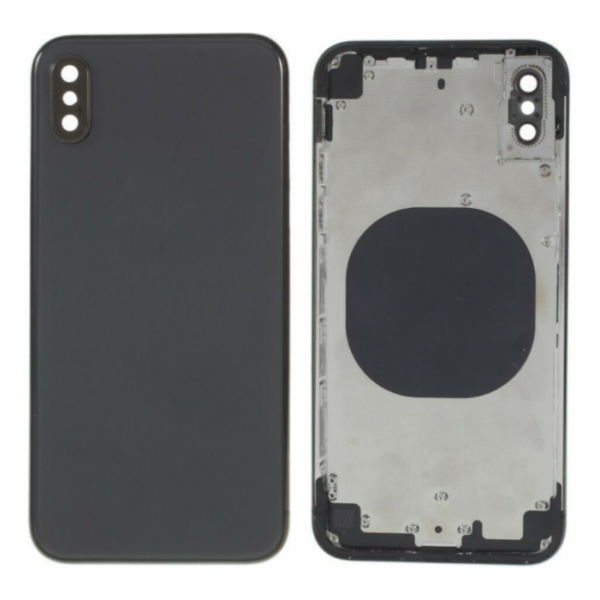 Chasis de Pantalla / Marco Medio / Carcasa Central con Tapa Trasera para iPhone X / iPhone 10 Negro (Calidad Premium)