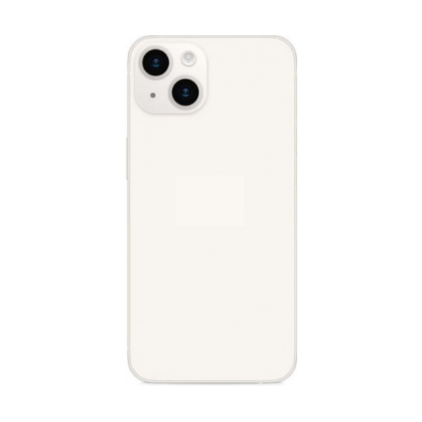 Tapa Trasera con lente (cristal) de cámara para iPhone 14 Blanco (Calidad Premium)