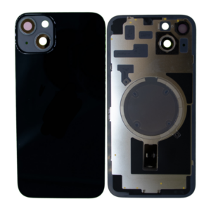 Tapa Trasera con lente (cristal) de cámara para iPhone 14 Negro (Calidad Premium)
