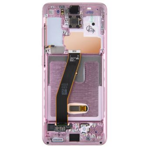 Pantalla Completa Original Con Marco Para Samsung Galaxy S20 Plus 4G/5G G985/G986 (Violeta)