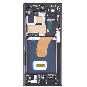 Pantalla original Servicepack con Marco compatible Para Samsung S23 Ultra S918 Con Marco Negro