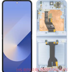 Pantalla Completa Original Servicepack Para Samsung Galaxy Z Flip 6 5G (Sm-F741B) Con Marco Azul